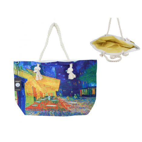 Torba z uszami ze sznurka Carmani V. van Gogh, Tarasy kawiarni nocą